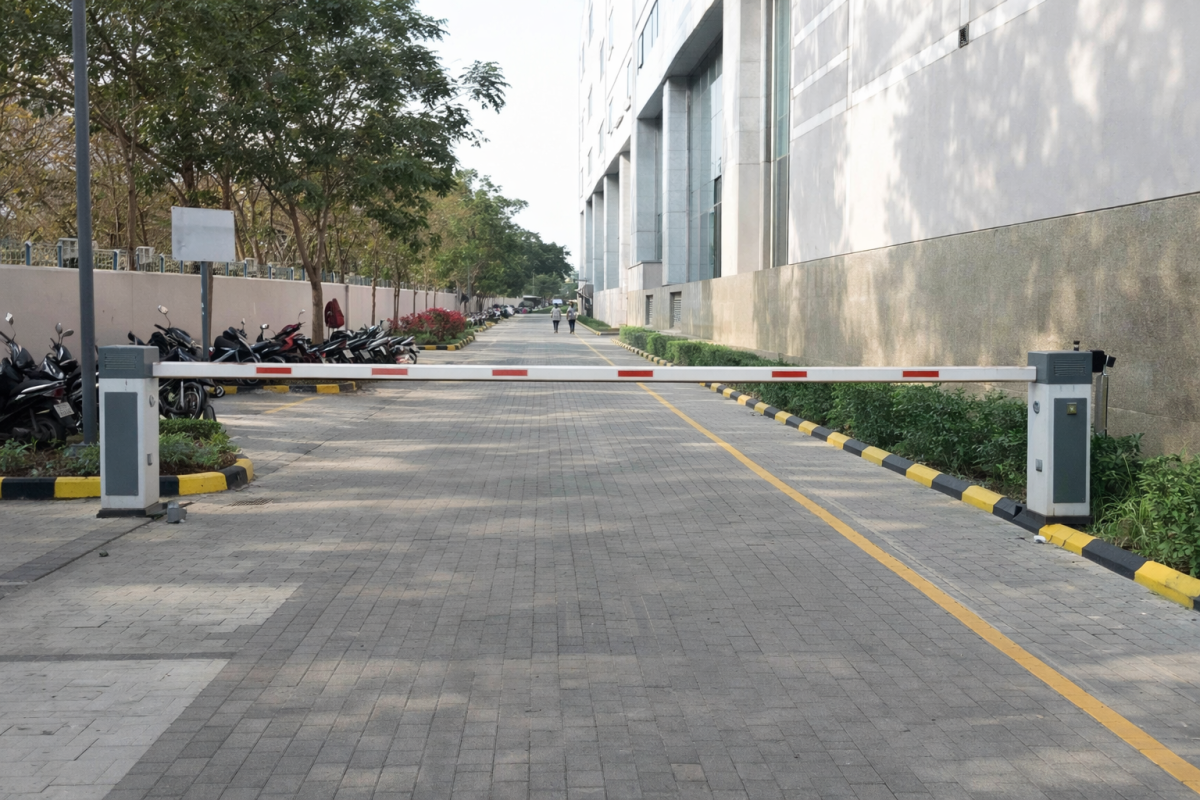 Boom Barrier With DC Motor without led 4 to 6 Meter