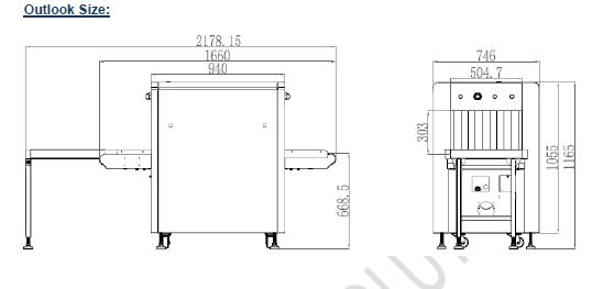 X Ray Baggage Scanner 5030 Trust Safety
