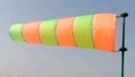 6 Feet Wind Sock Double Fabric 3 Reflective Orange Green