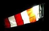 KTI040240016FLL — 6 Feet Windsock with SS Stand and Flameproof PESO Certified Light