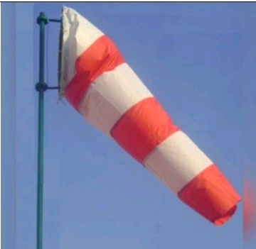 6 Feet Wind Sock Single Fabric No Reflective Red White