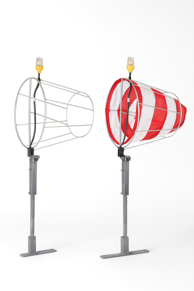 Windsock with LED Light Steel Stand