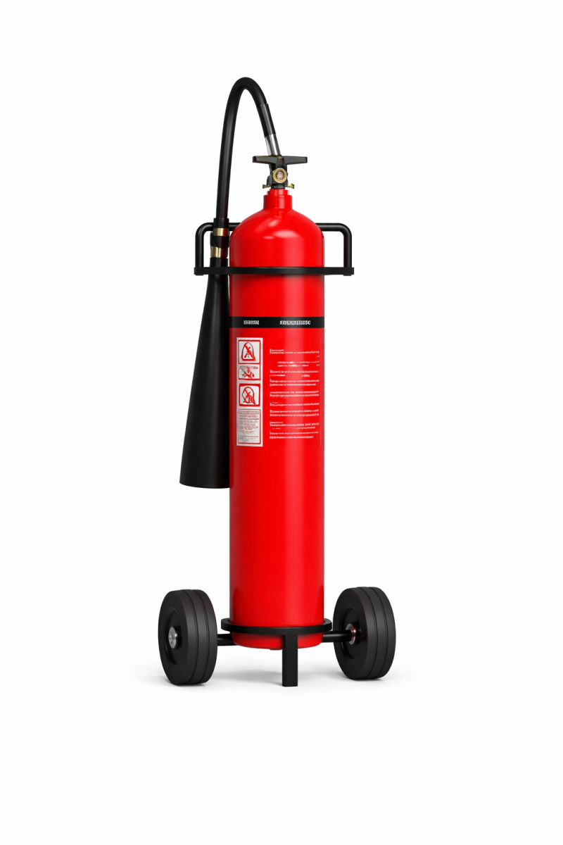 Trolley mounted Fire Extinguisher KANEX 6.5 KG CO2