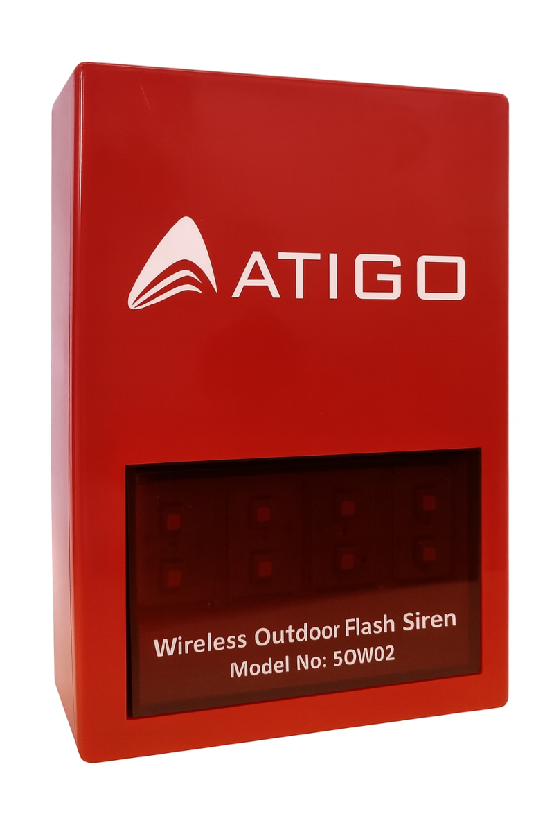 Atigo Wireless Outdoor Flash Siren Model No SOWO2