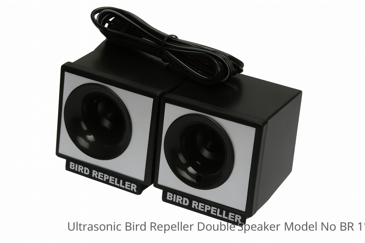 Ultrasonic Bird Repeller Double Speaker Model No BR 115