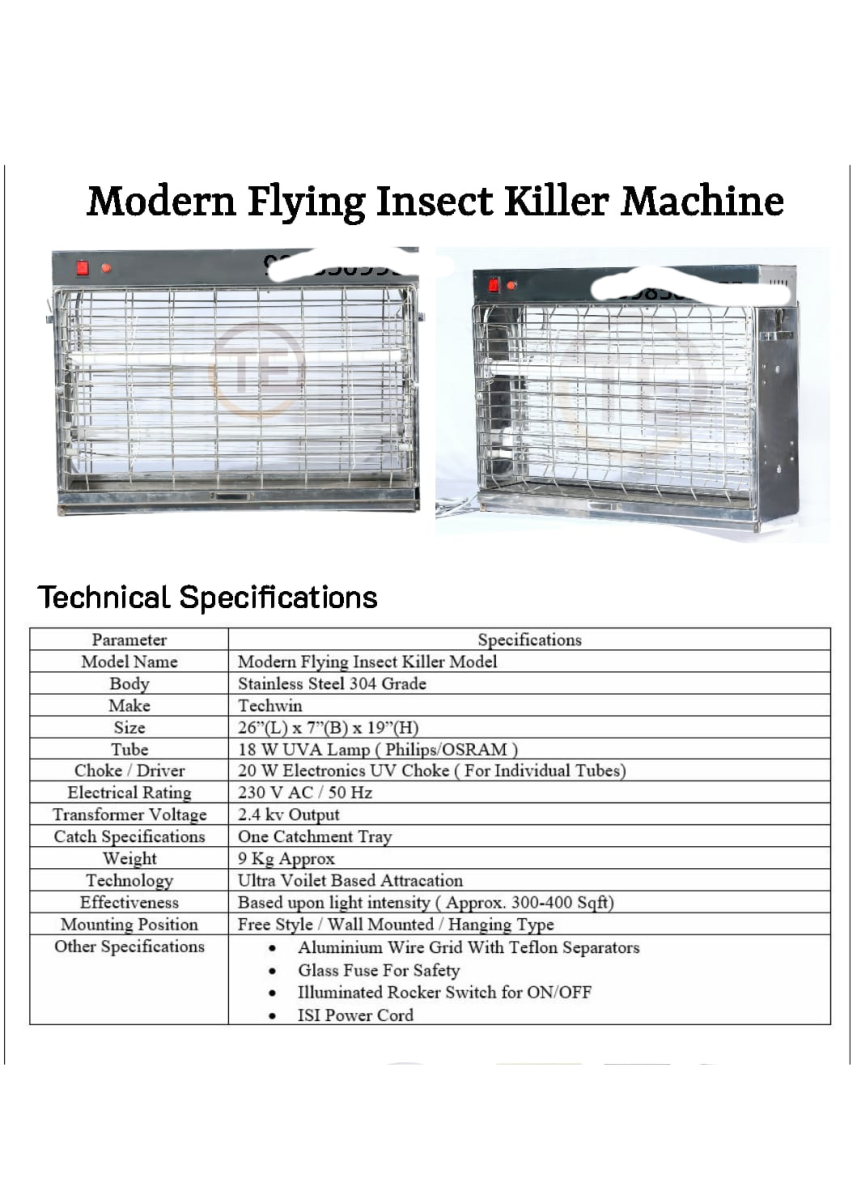 Insect Killer SS 304 Model
