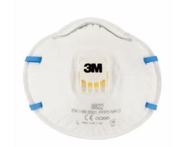 KTI120010Z3M88 — 3M 8822 Cupped Particulate Respirator Mask