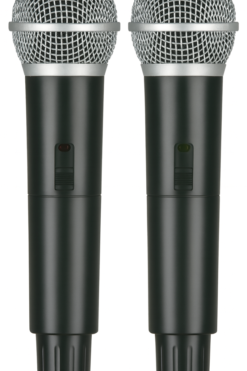 Dual Hand Wireless Microphone Ahuja AWM 495V2
