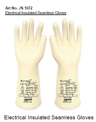 Electrical Insulated Seamless Gloves