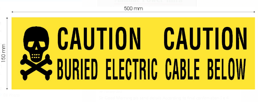 KTI Caution Tape Premium Quality 60 Micron