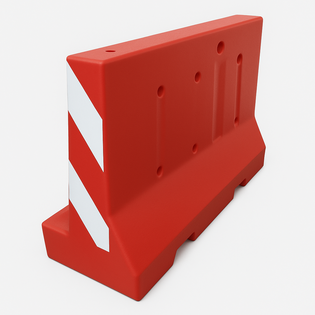 Road Barrier L Type New Jersey Barrier Red