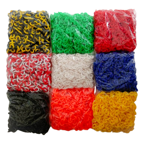 KTI Safety Chain Plastic 7 MM Black Yellow