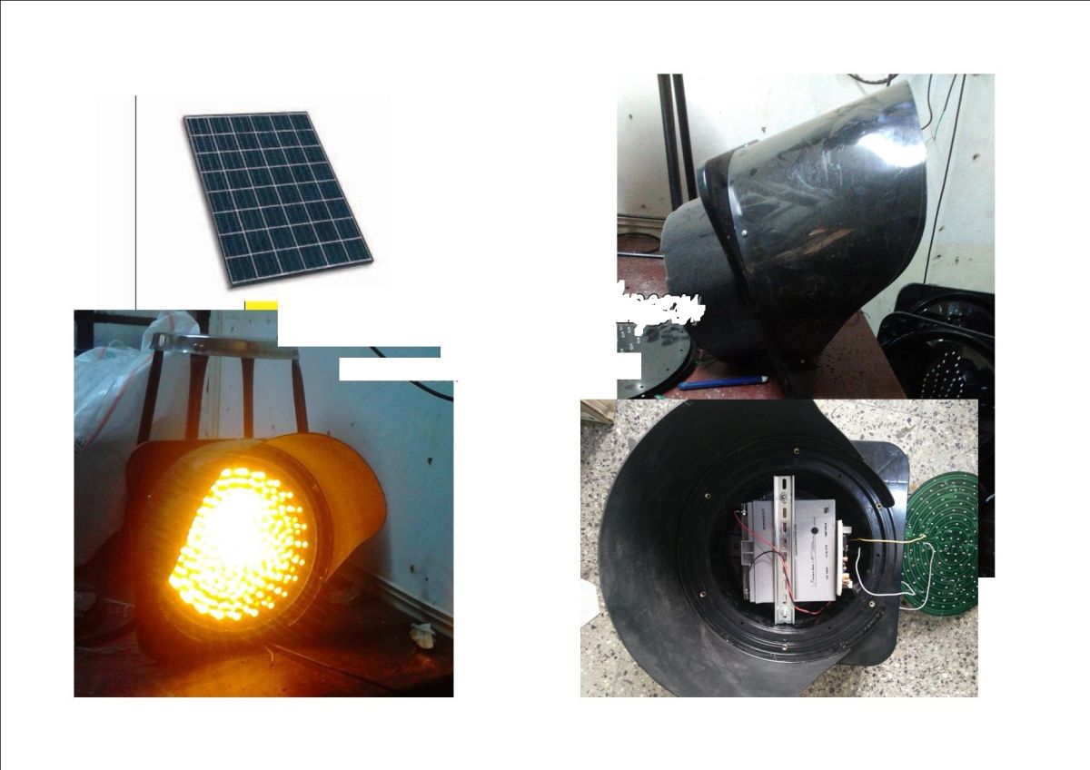 KTI19001001303P — Solar Blinker Dual Power With Pole